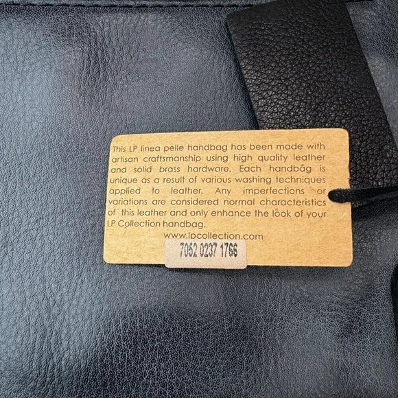 NWT Linea Pelle Dylan Large Clutch Black Leather Double Zip Studded Boho Y2K - Picture 11 of 13